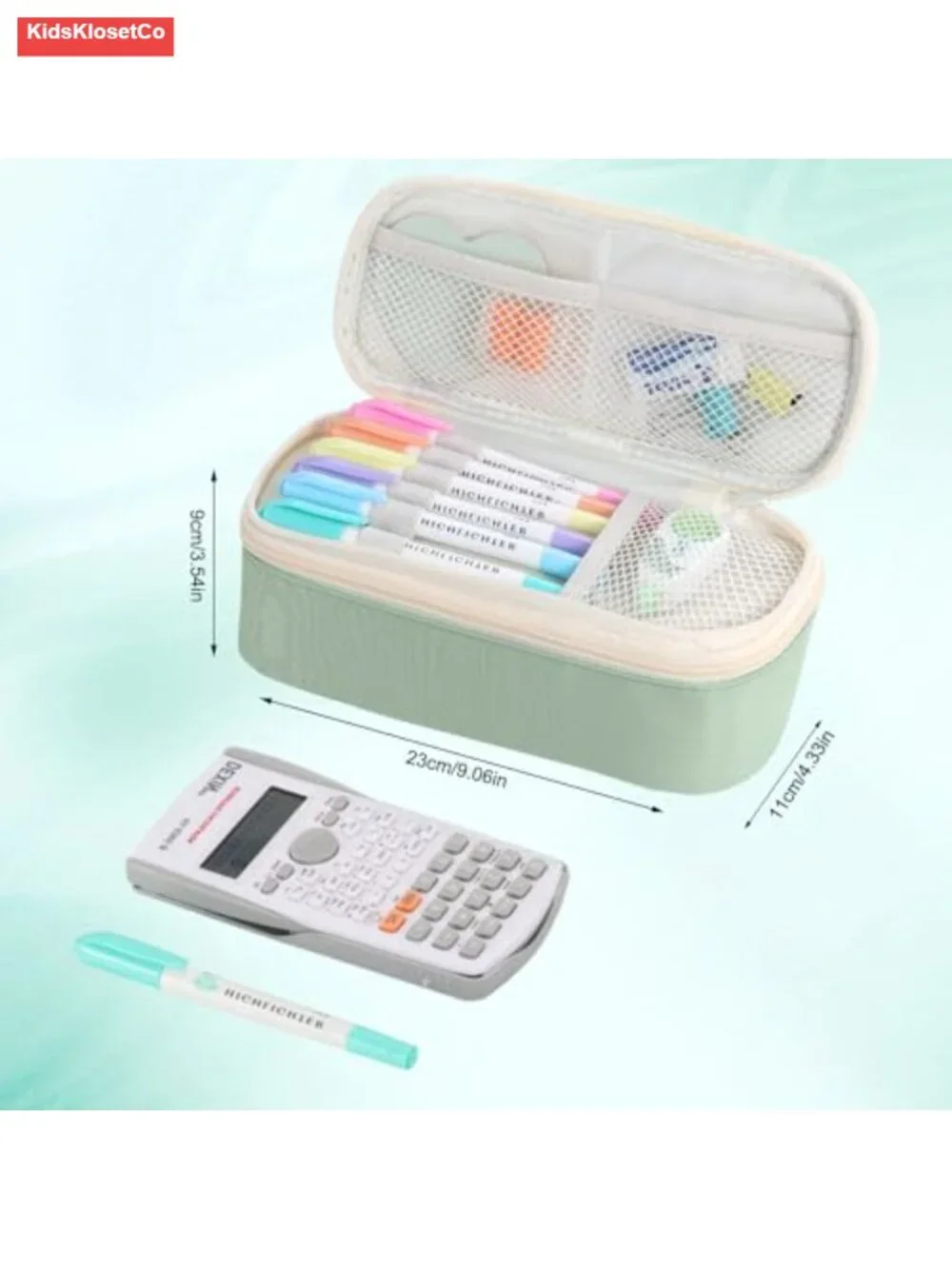 Large Pencil Case Organizer Zipper Pouch Big Capacity Stationery Holder